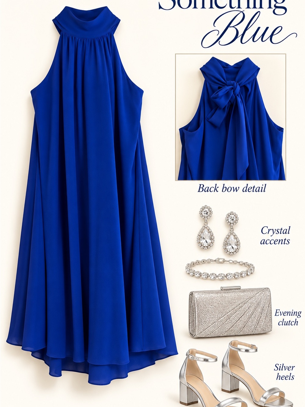 Badgley Mischka Dress with Back Bow